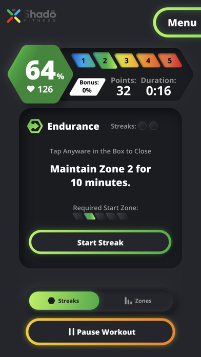 Shado Fitness Screenshot