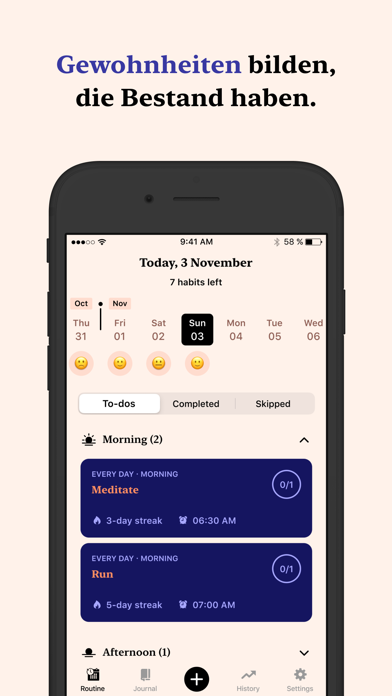 Tangerine: Self-Care & Ziele