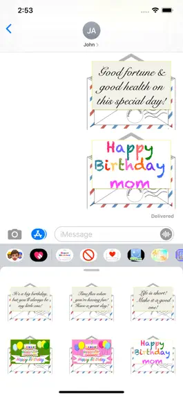 Game screenshot Birthday Letters Stickers hack