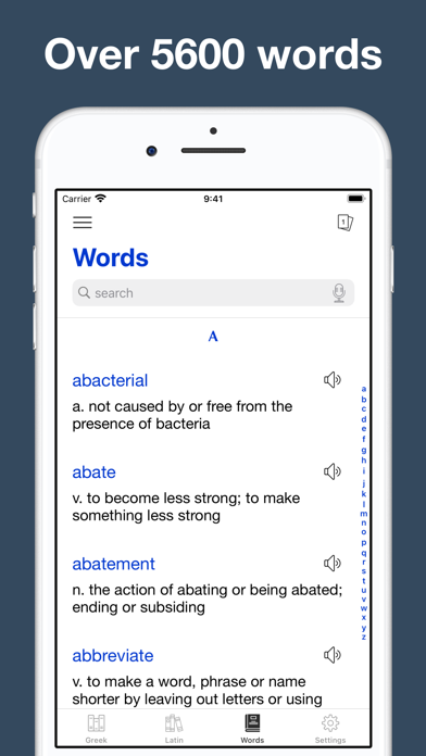 Greek and Latin Roots Screenshot