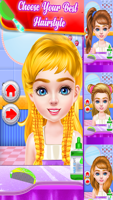 Cute Girl Super Hair Salon Screenshot