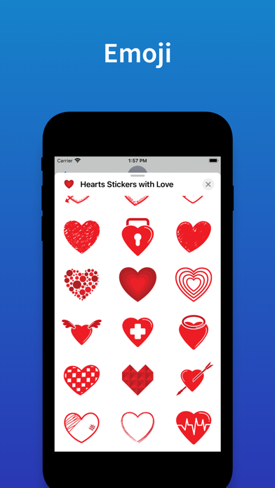 Hearts - Stickers & emoji Love Screenshot