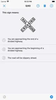 dmv permit practice test ゜ iphone screenshot 2