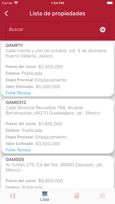GAM Inmobiliaria Screenshot