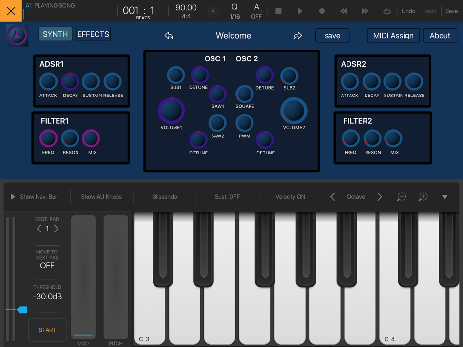 #4. 4Waves Synth AUv3 (iOS) 게시자: pablo lopez