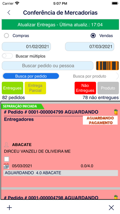 Conferente CEASA Screenshot