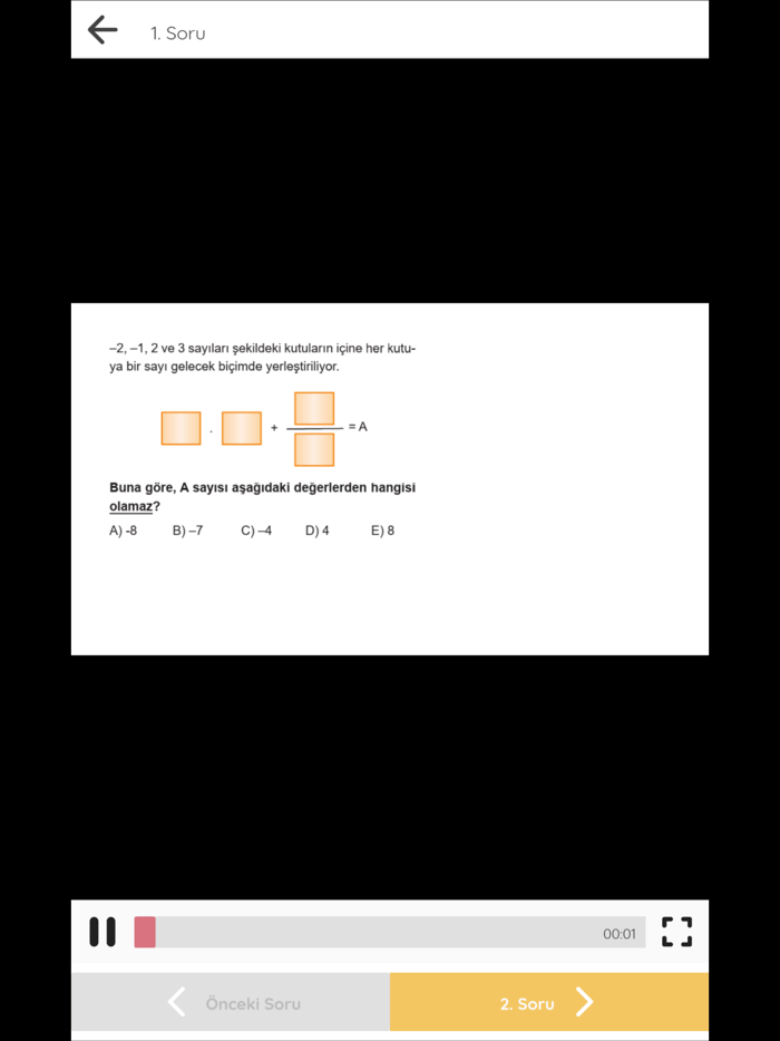 Tanım Yayınları Video Çözüm