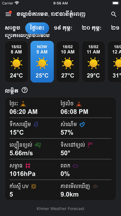 Khmer Weather Forecast+ Screenshot