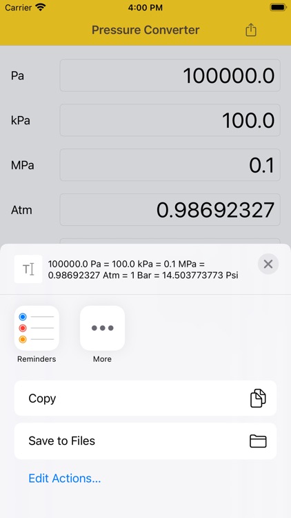 Pressure Converter Psi Bar Pa
