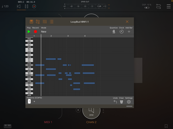 Screenshot #4 pour LoopBud - AUv3 MIDI Recorder