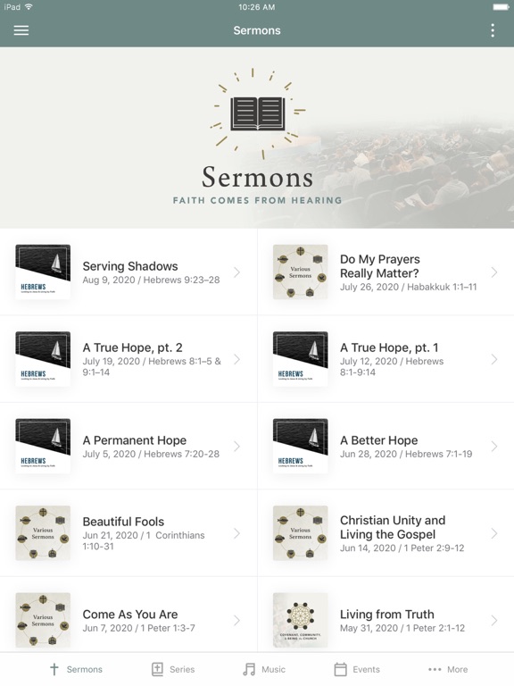 Truth Point Church iPad screenshot 1 - Education app