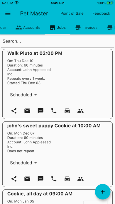 Pet Master Business Manager Screenshot