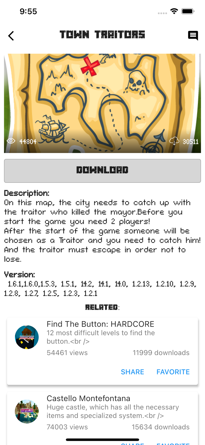 Change Maps for Crafter MCPEDL