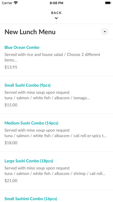 Blue Ocean Robata & Sushi Screenshot