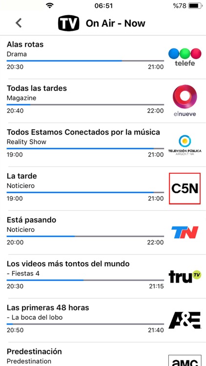 Argentina TV Schedule & Guide