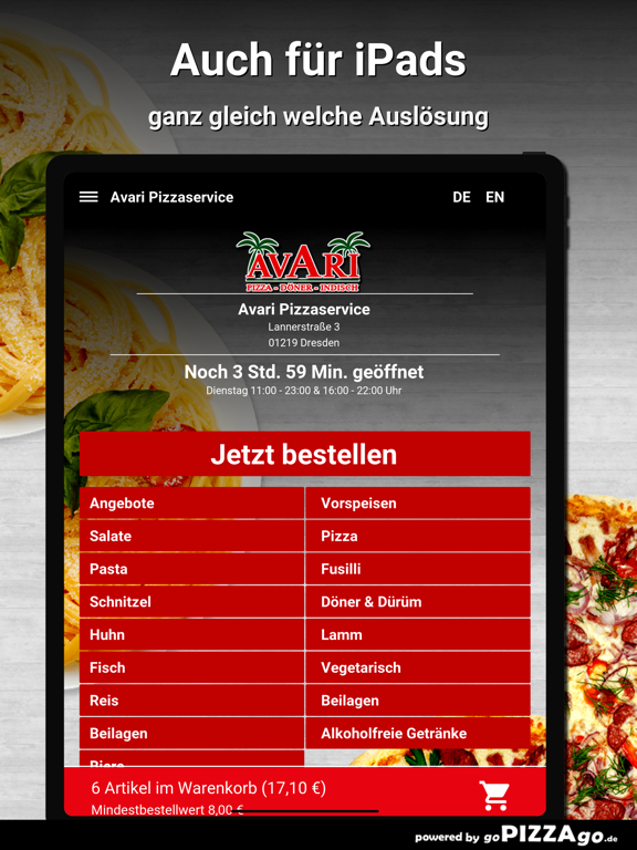 Avari Pizzaservice Dresden screenshot 7