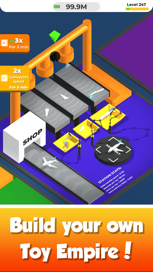 #1. Idle Toy Factory-Tycoon Game (iOS) Podle: Nikita Subachev