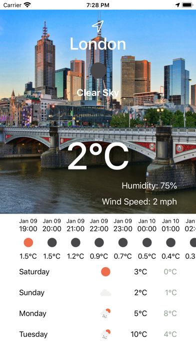 Screenshot #1 pour Get Weather