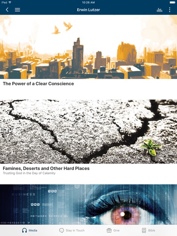 Moody Church Media:Bible Radio iPad screenshot 2 - Lifestyle app