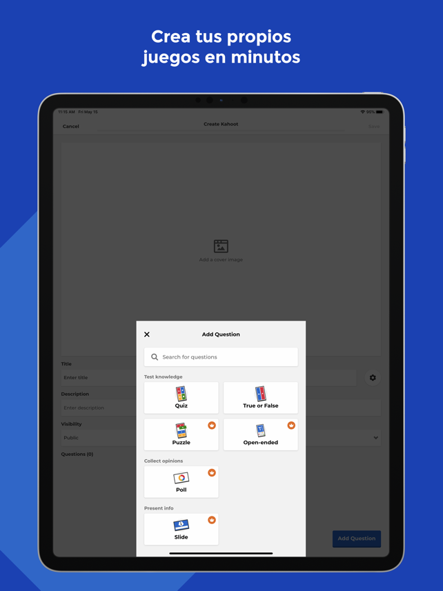 Kahoot! - Juega y crea quizzes Screenshot