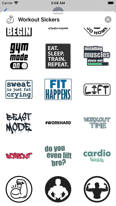 Workout Stickers screenshot 3