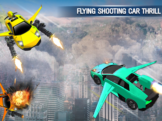 Screenshot #4 pour Car Shooting Flying Battle Pro