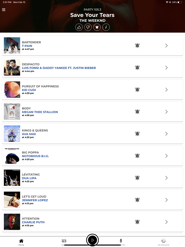 Party105 Hits and Throwbacks