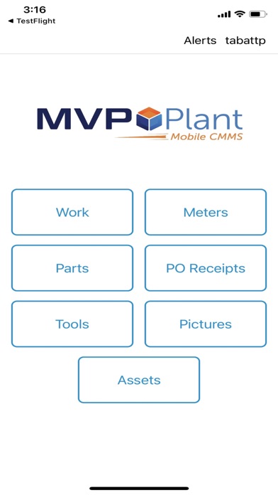MVP Plant Mobile CMMS Screenshot