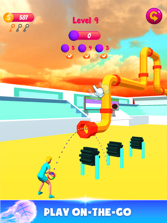 Screenshot #4 pour Throw Ball Pass 3D