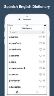 dictionary of spanish language iphone screenshot 1