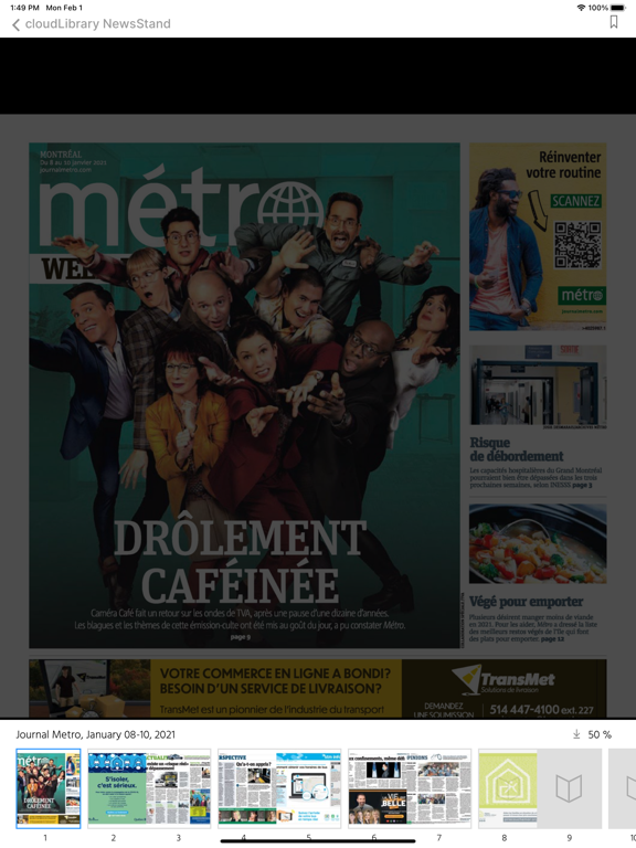 Screenshot #5 for cloudLibrary NewsStand
