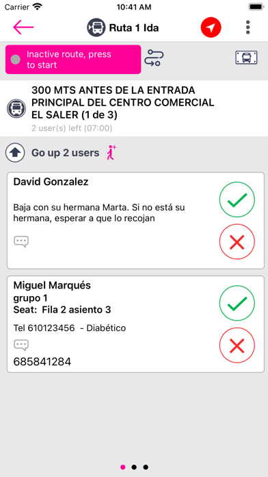BatOnRoute Control Screenshot