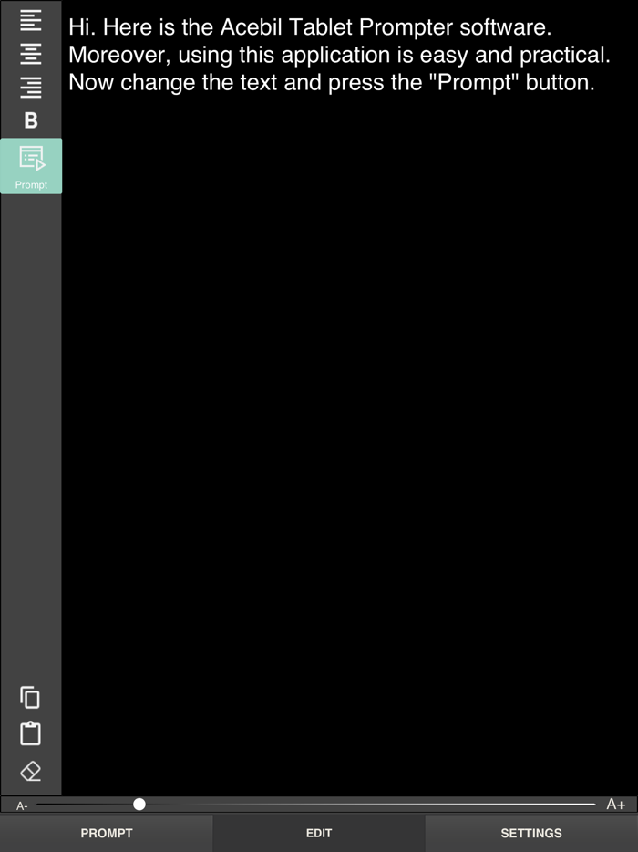 Acebil Tablet Prompter