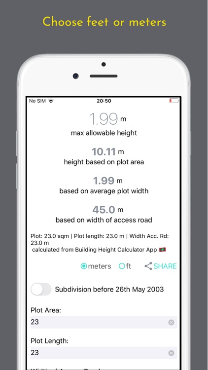 Building Height Calculator