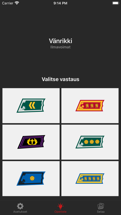 Sotilasarvot Screenshot