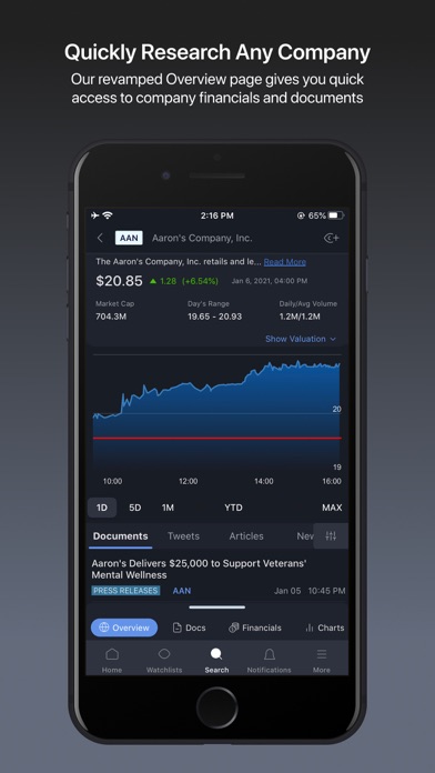 Sentieo For iPhone Screenshot
