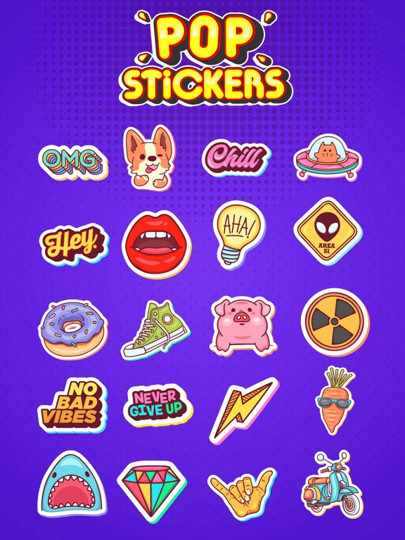 Screenshot #4 pour Pop Style Stickers