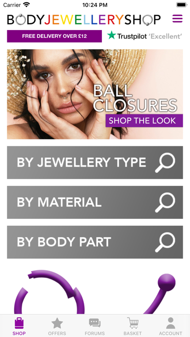 BodyJewelleryShop.com Screenshot