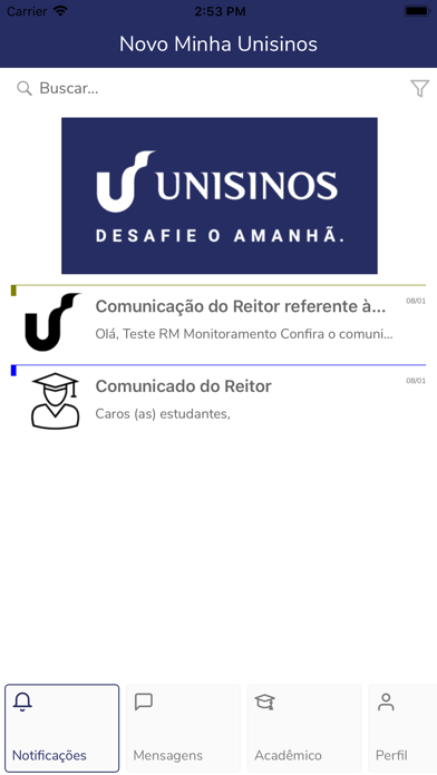 Novo Minha Unisinos Screenshot