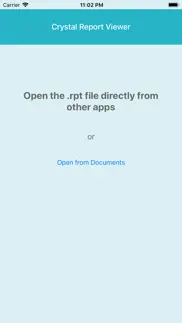 rpt viewer open crystal report iphone screenshot 1