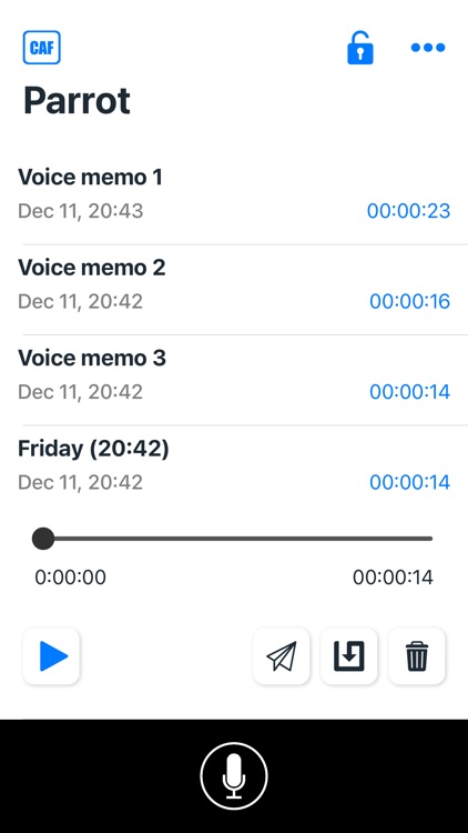 PARROT Audio recorder