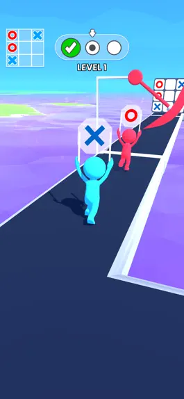 Game screenshot Tic-Tac-Toe Race: Stickman Run apk