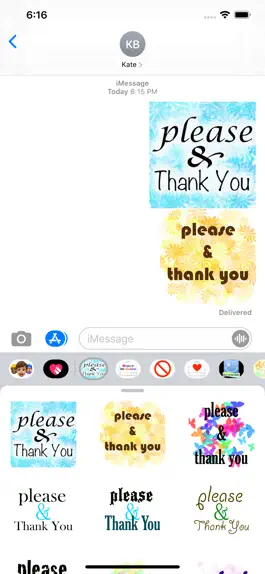 Game screenshot please & thank you stickers apk