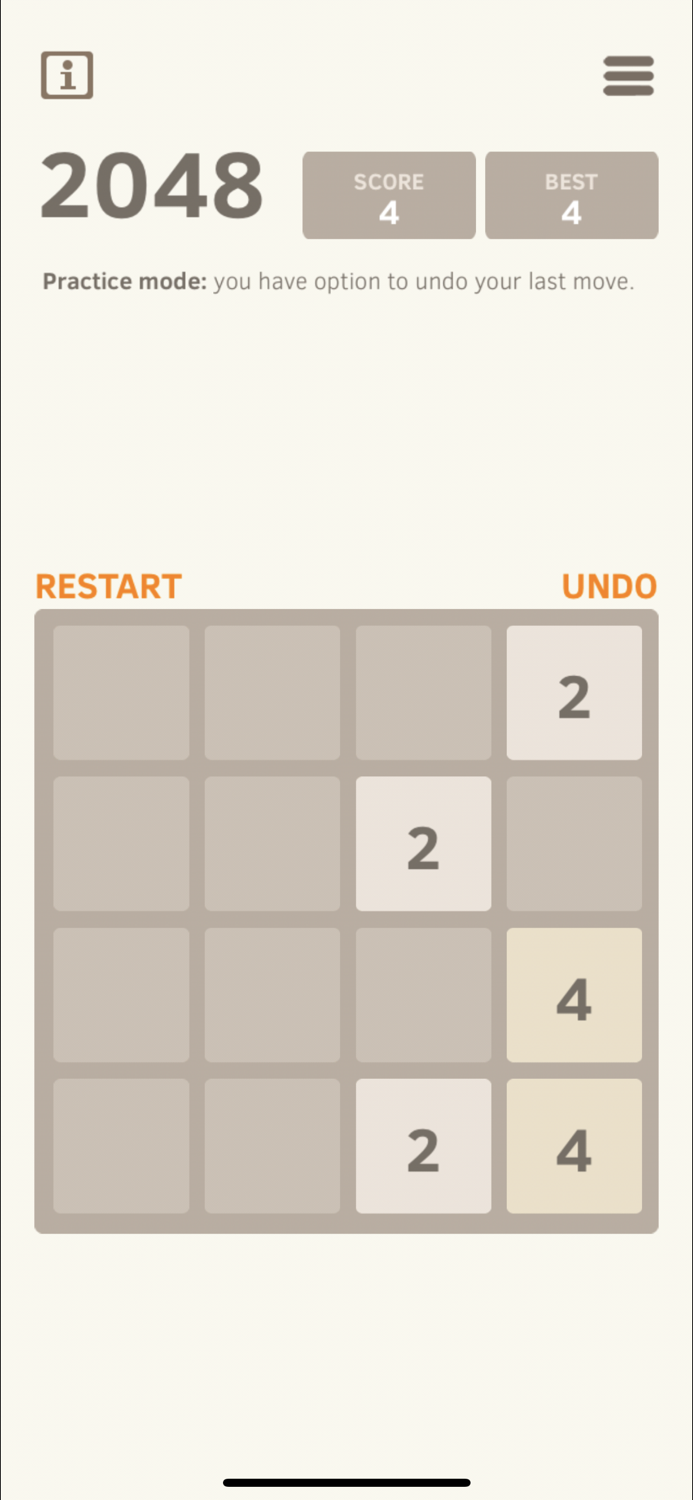 2048 Number Puzzle game