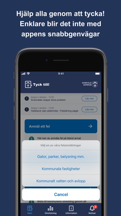 Tyck till - Norrtälje kommun Screenshot