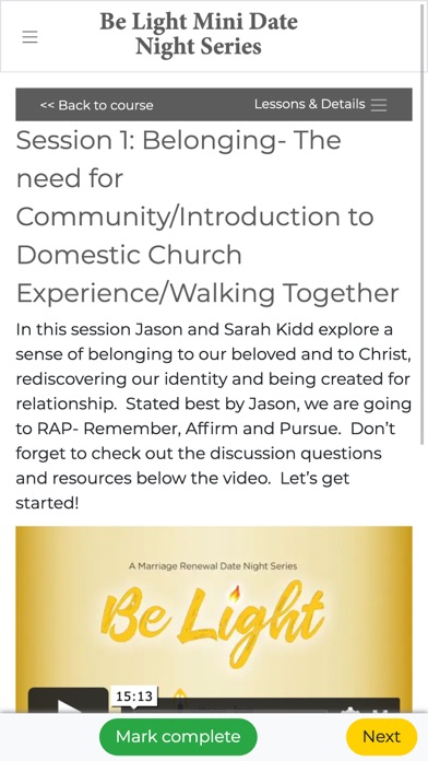 Witness To Love App Screenshot