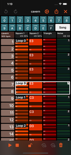 Oktubre - Screenshot ng Chiptune Maker