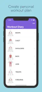 Workout Diary: Fitness screenshot #1 for iPhone