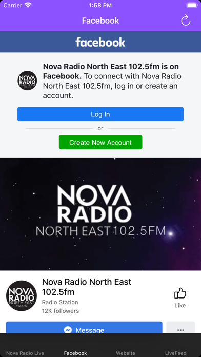 Nova Radio North East 102.5fm Screenshot