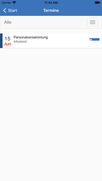 Betriebssport Stadt Düsseldorf Screenshot